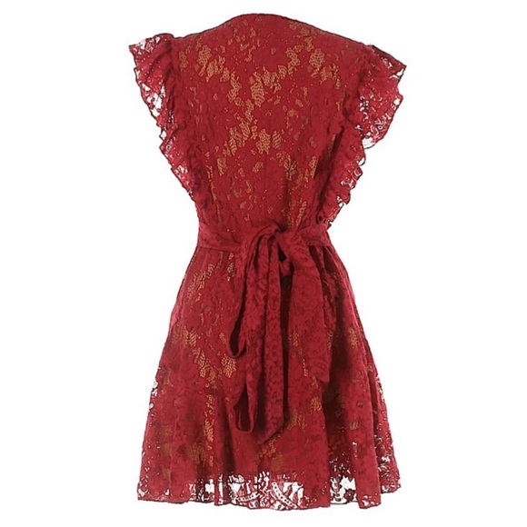 new Majorelle ❦ Marnie Mini Dress ❦ Cranberry Red - Picture 10 of 12